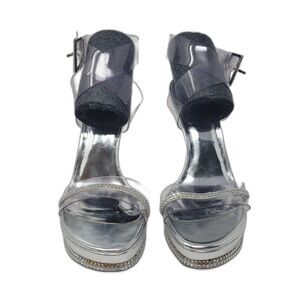 Stuart Weitzman Clear Crystal Heels